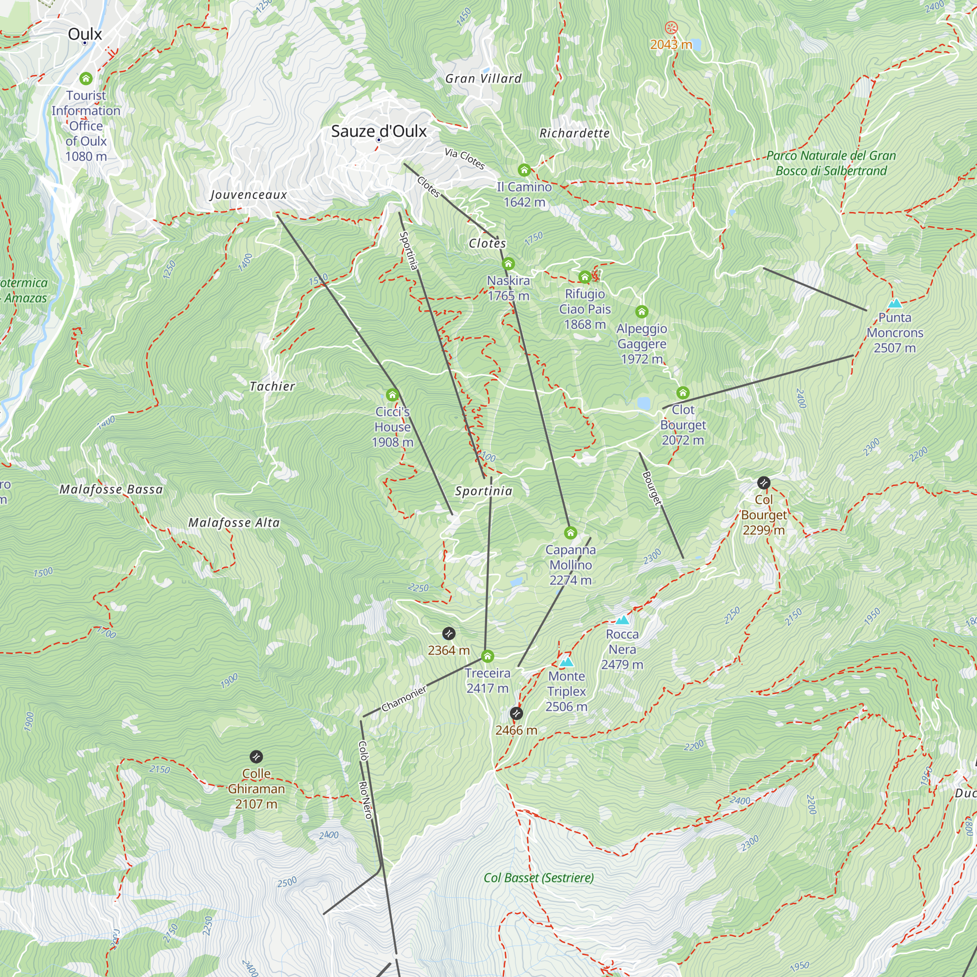 Rocce Nere map