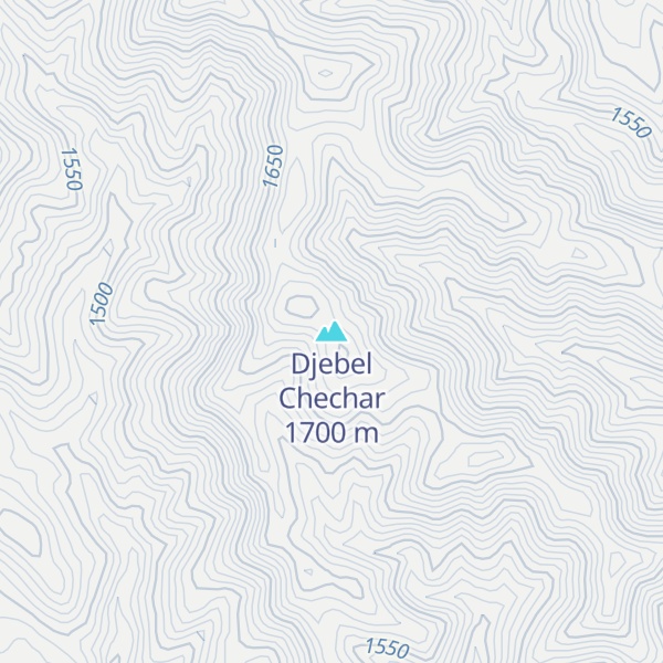 Map of Djebel Chechar