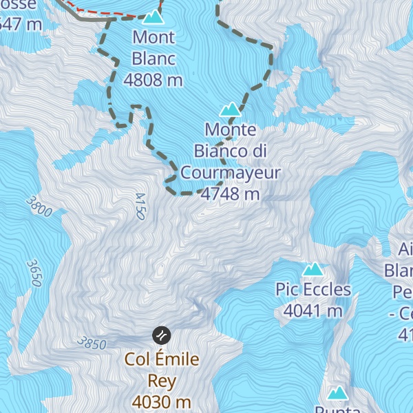 Map of Picco Luigi Amedeo
