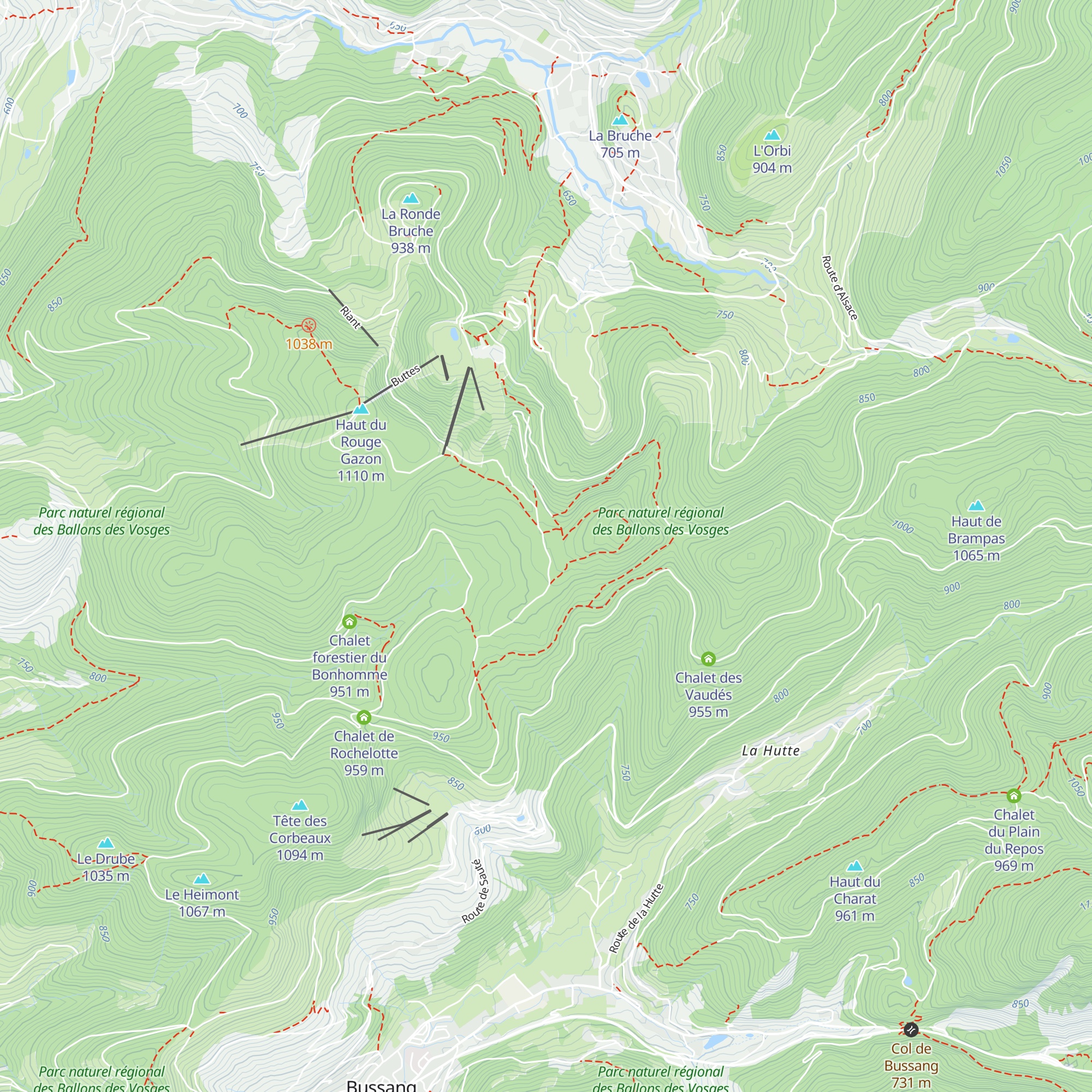 Chalet de Forgoutte map