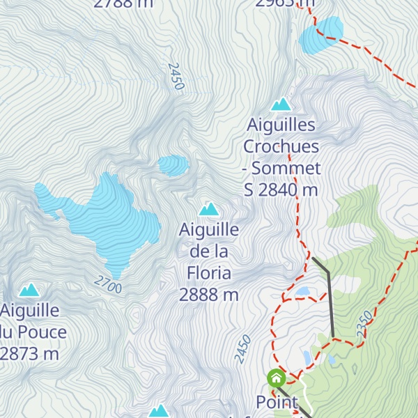 Map of Aiguille de la Floria