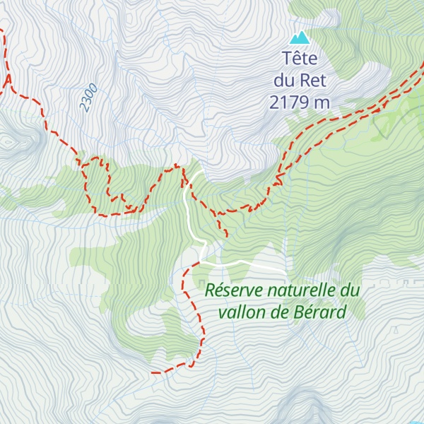 Map of Refuge de la Pierre à Bérard