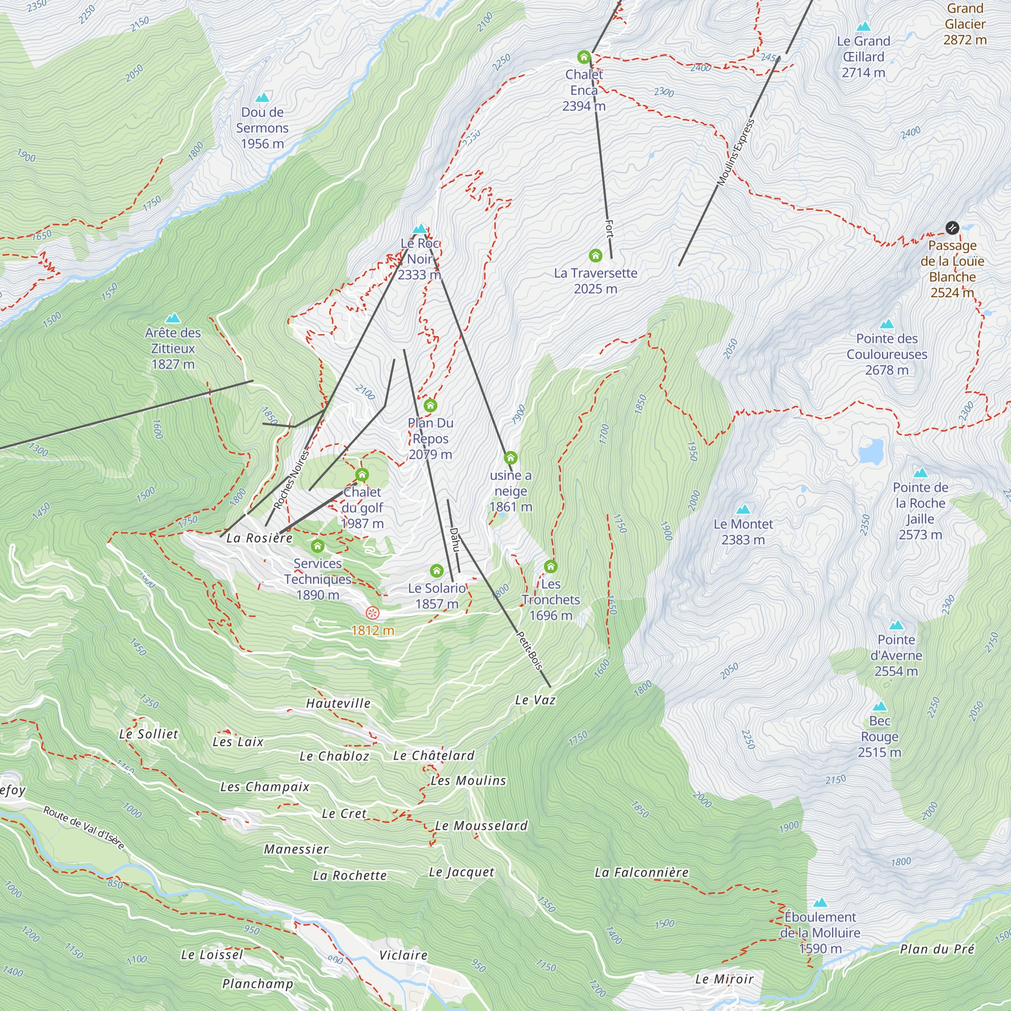 Tout Poudre map