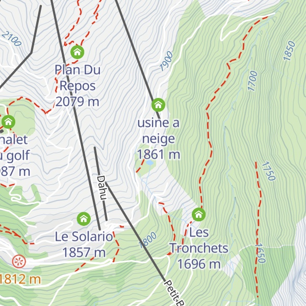 Map of Tout Poudre