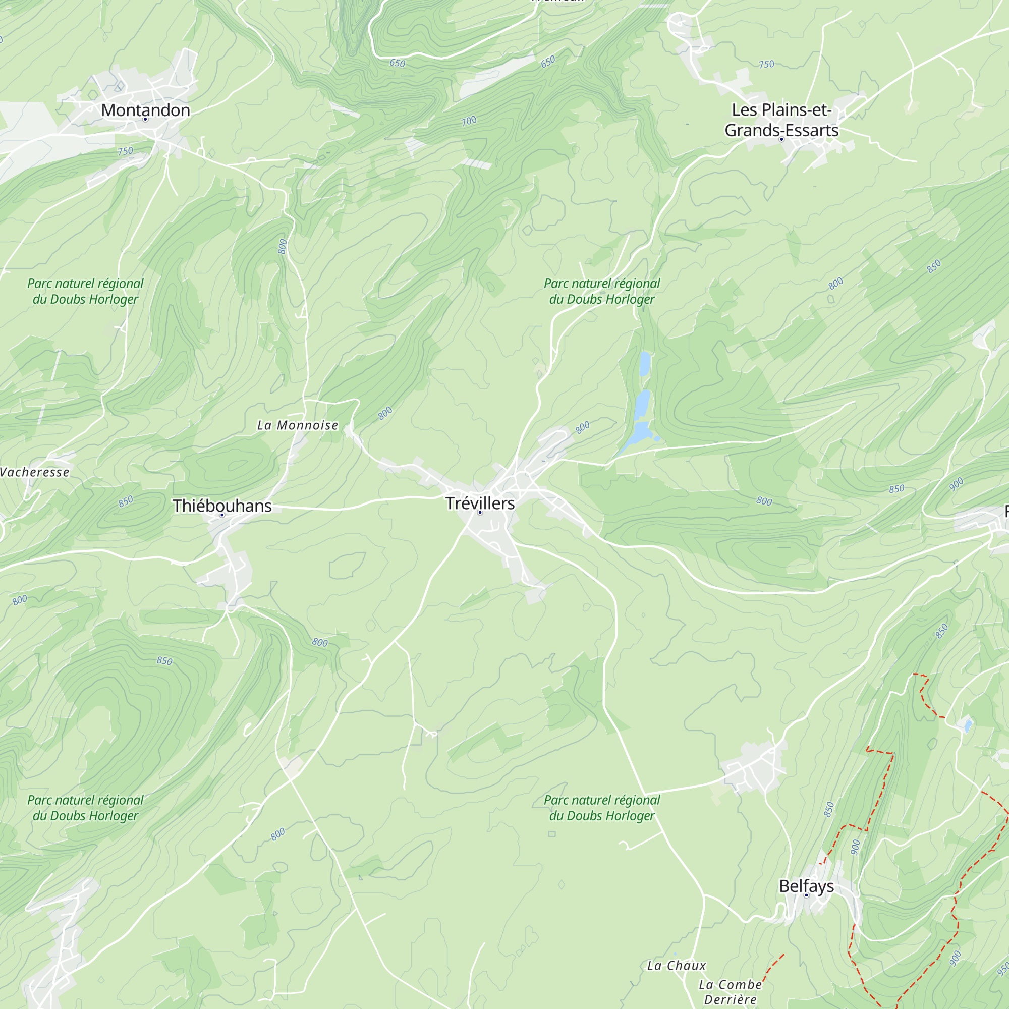 Gîte d'étape map