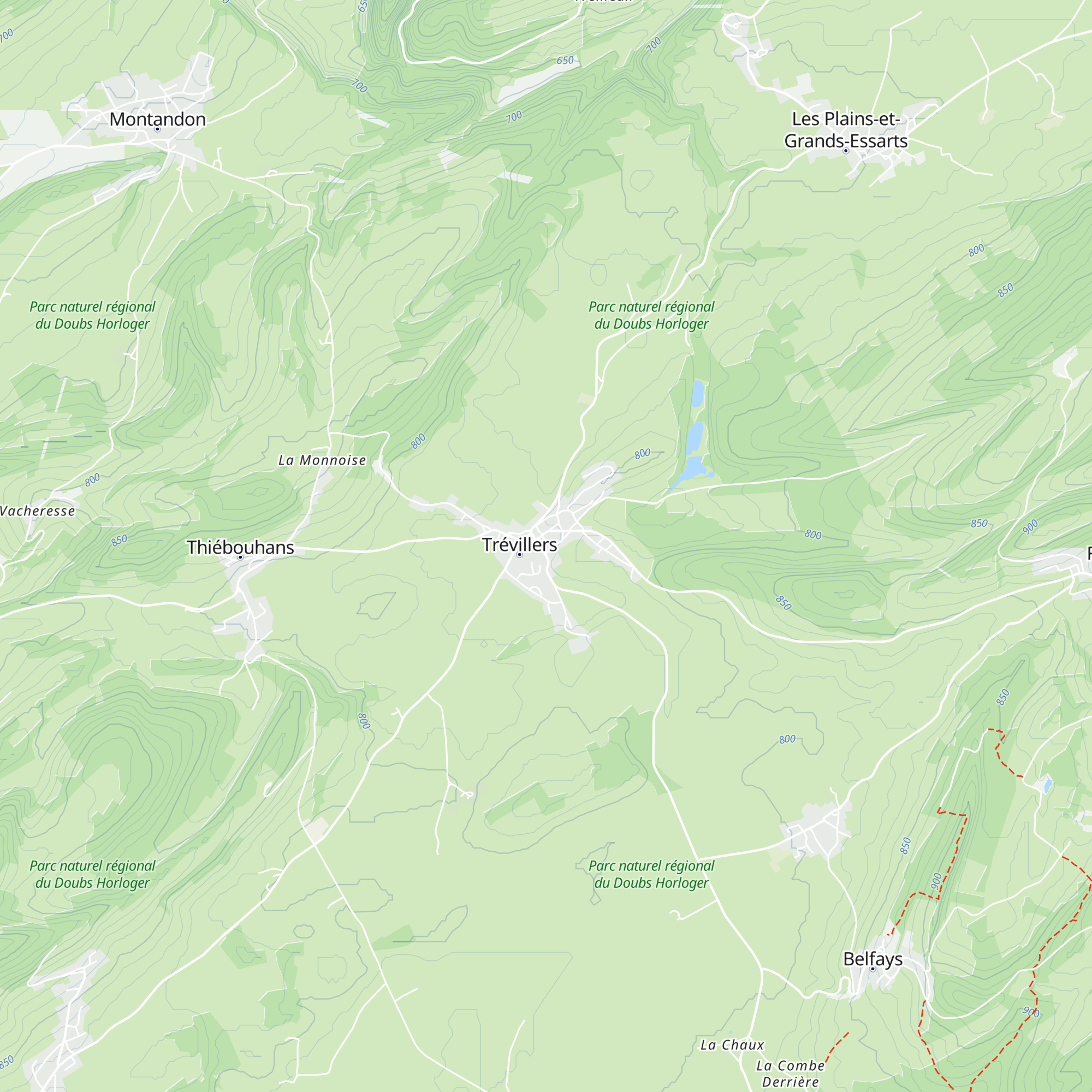 Gîte d'étape map