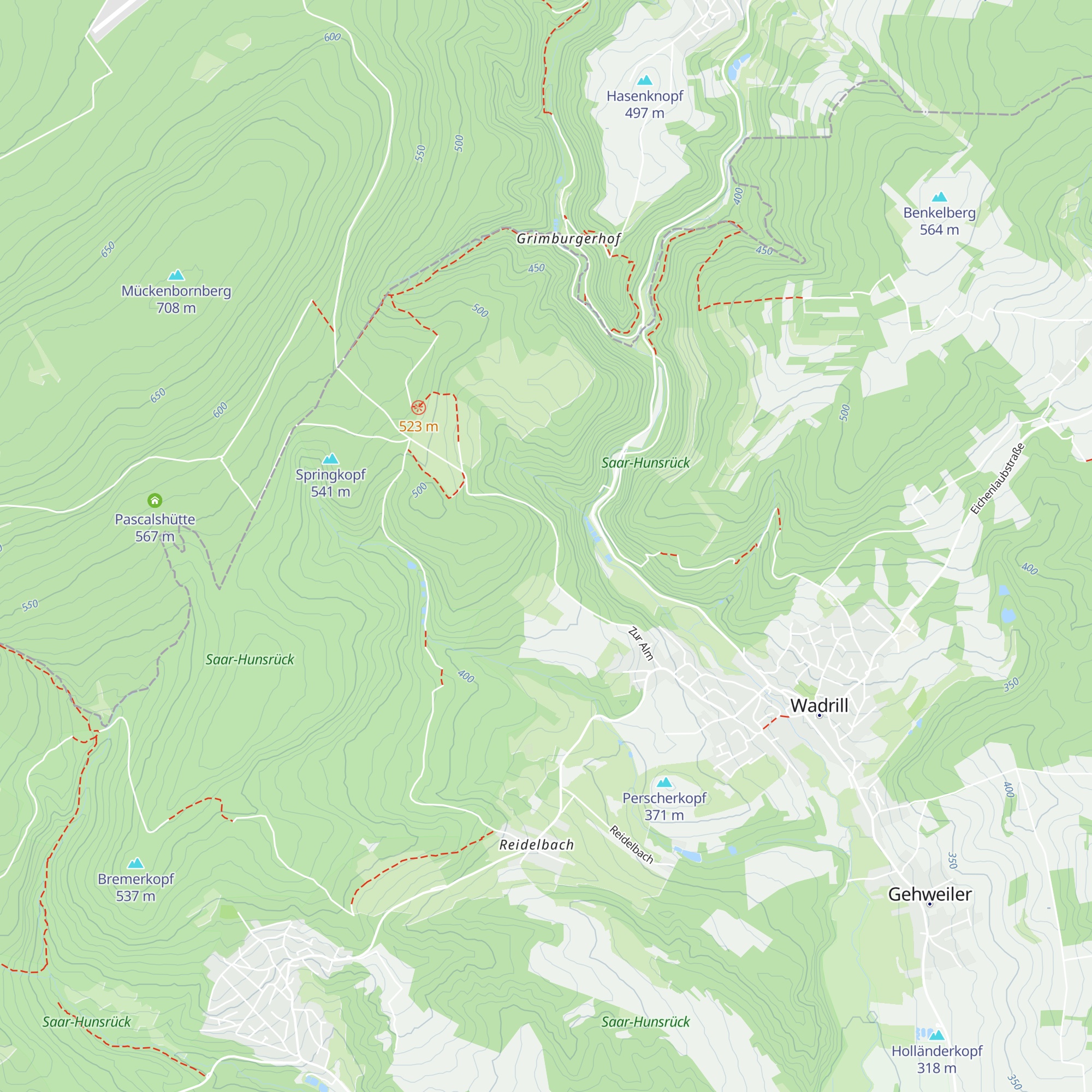 Harteichhütte map