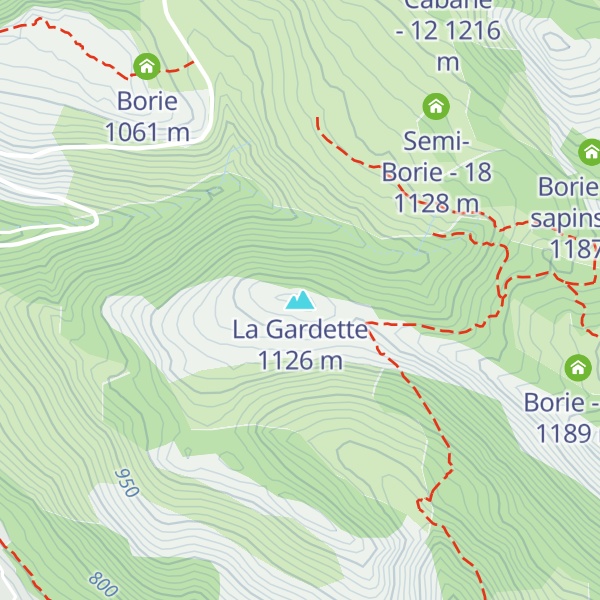 Map of La Gardette