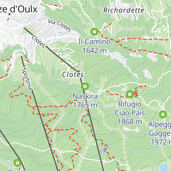 Map of Chalet Il Capricorno