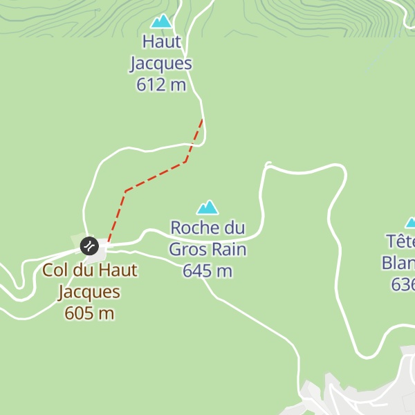 Map of Roche du Gros Rain
