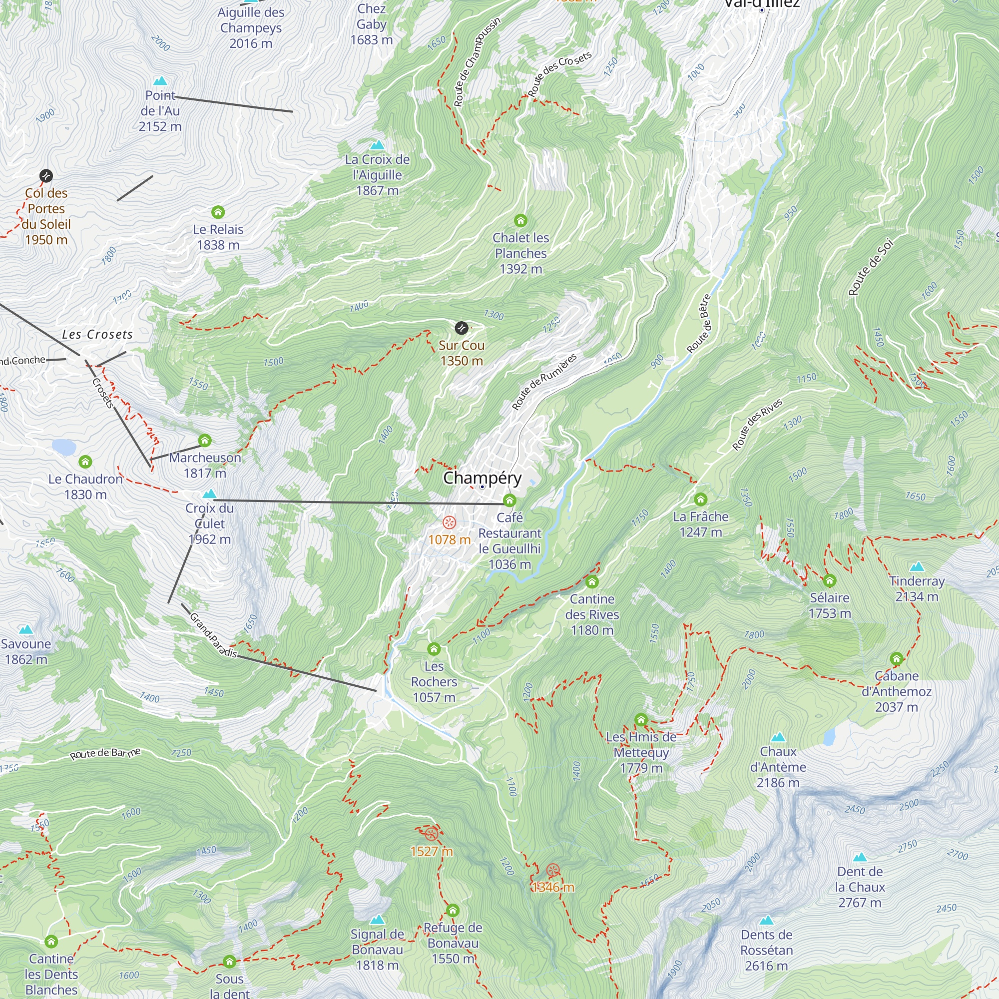 Les Jonquilles map