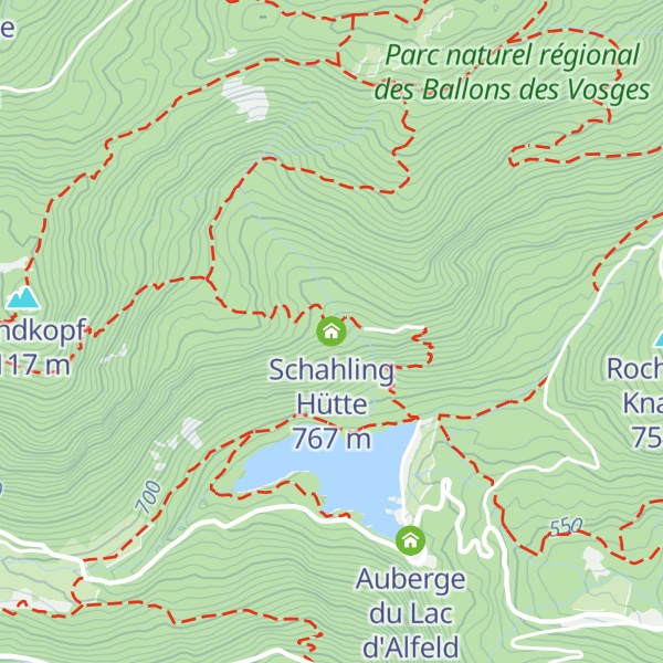 Map of Schahling Hütte