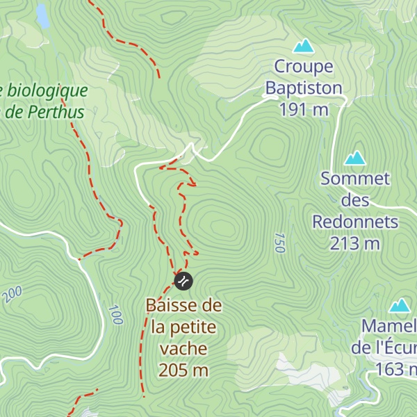 Map of La Petite Vache