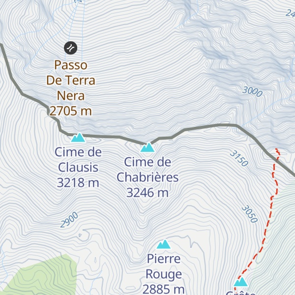 Map of Cime de Chabrières