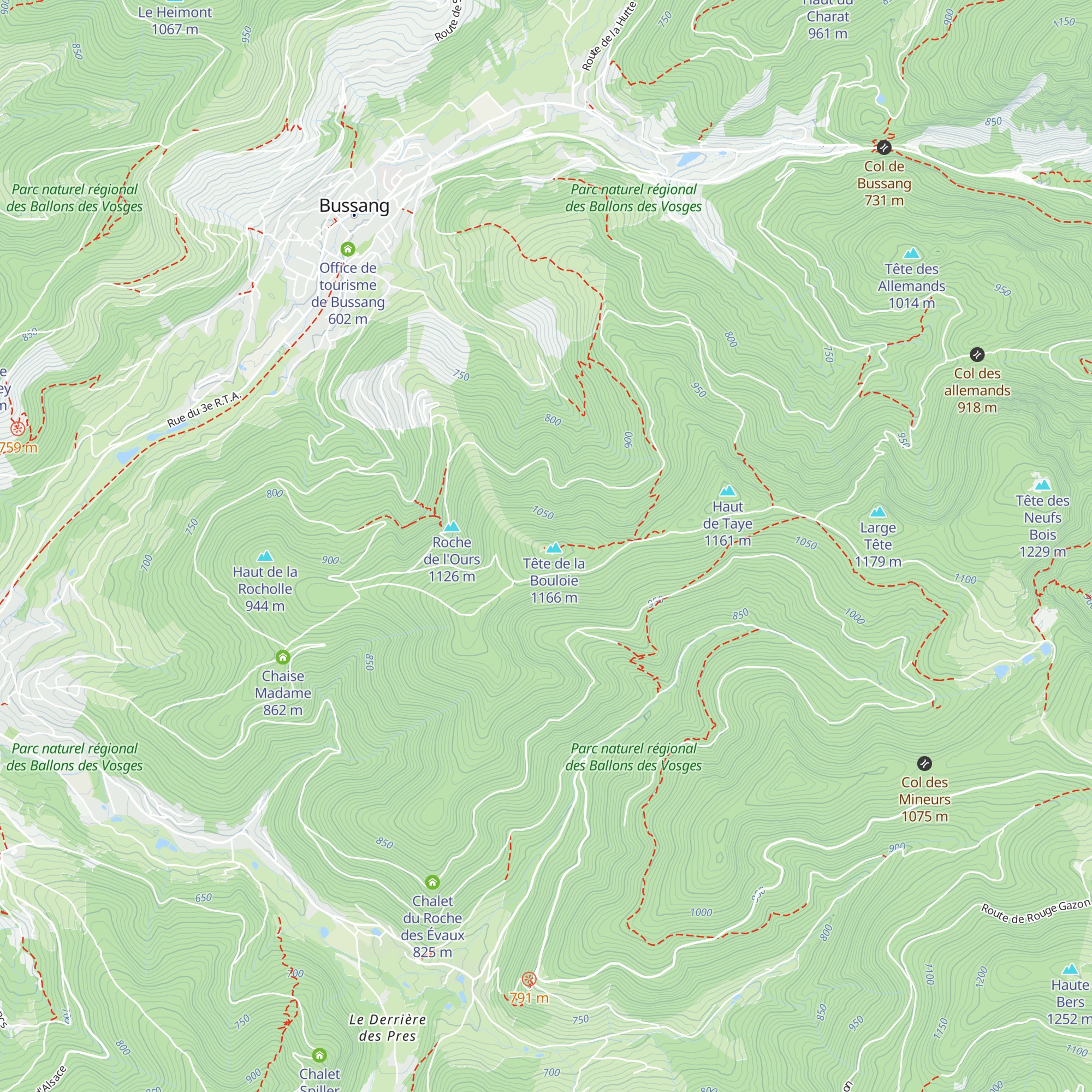 Chalet de la Tête de la Bouloie map