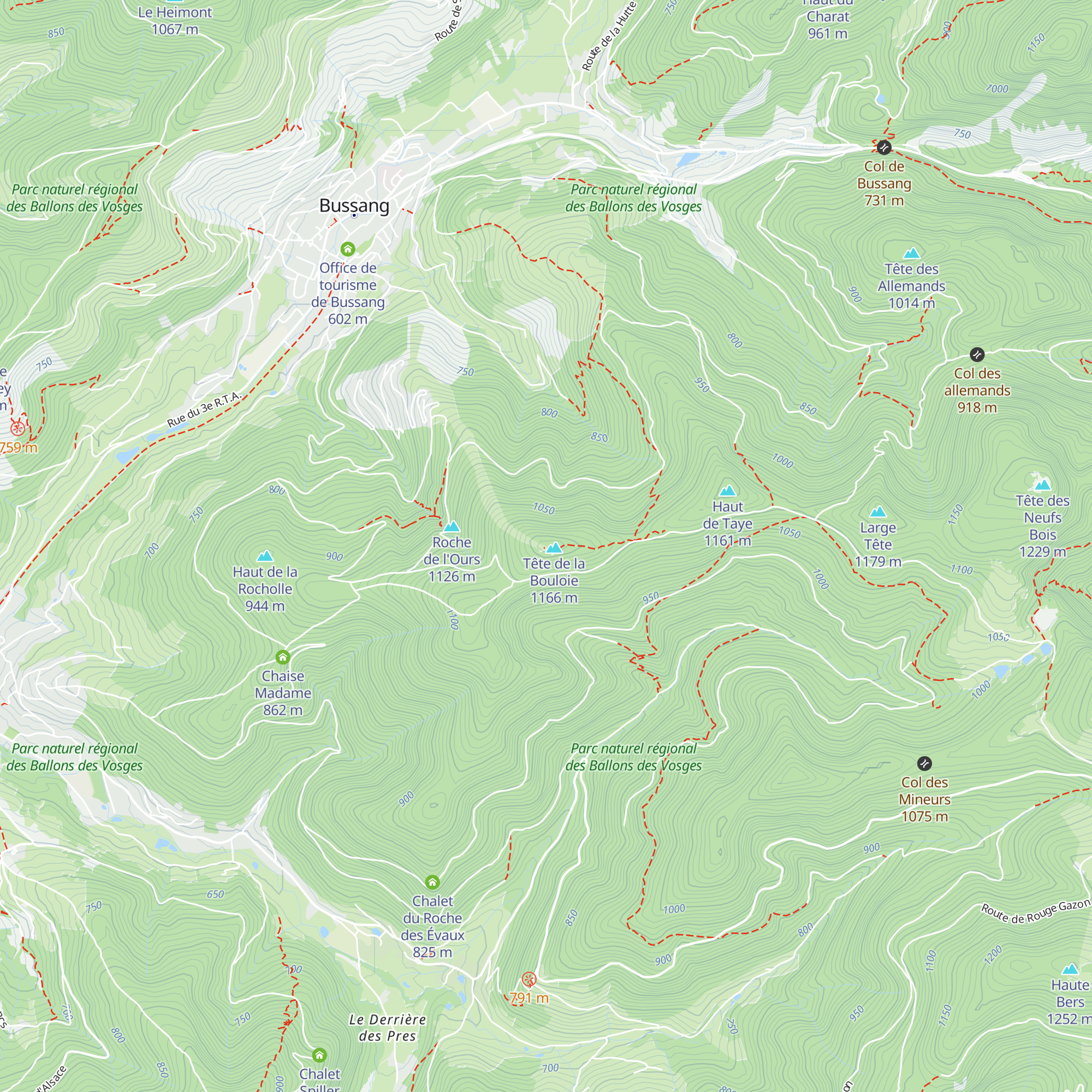 Chalet de la Tête de la Bouloie map