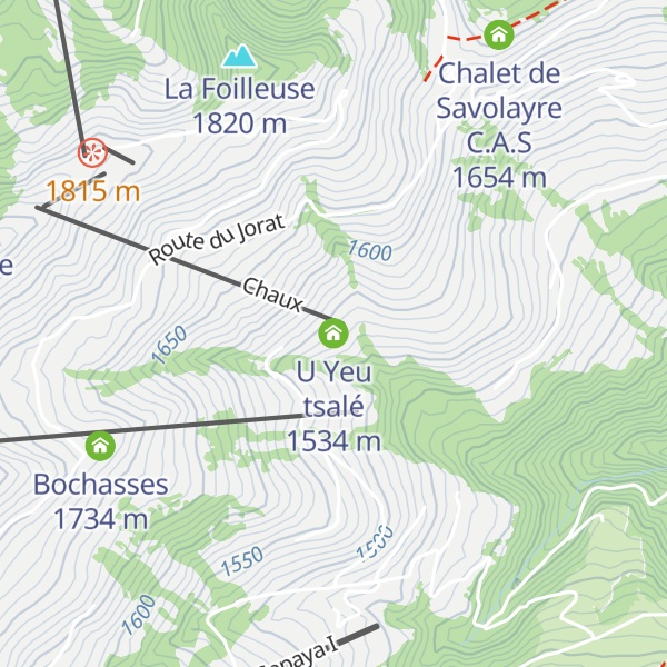 Map of U Yeu tsalé