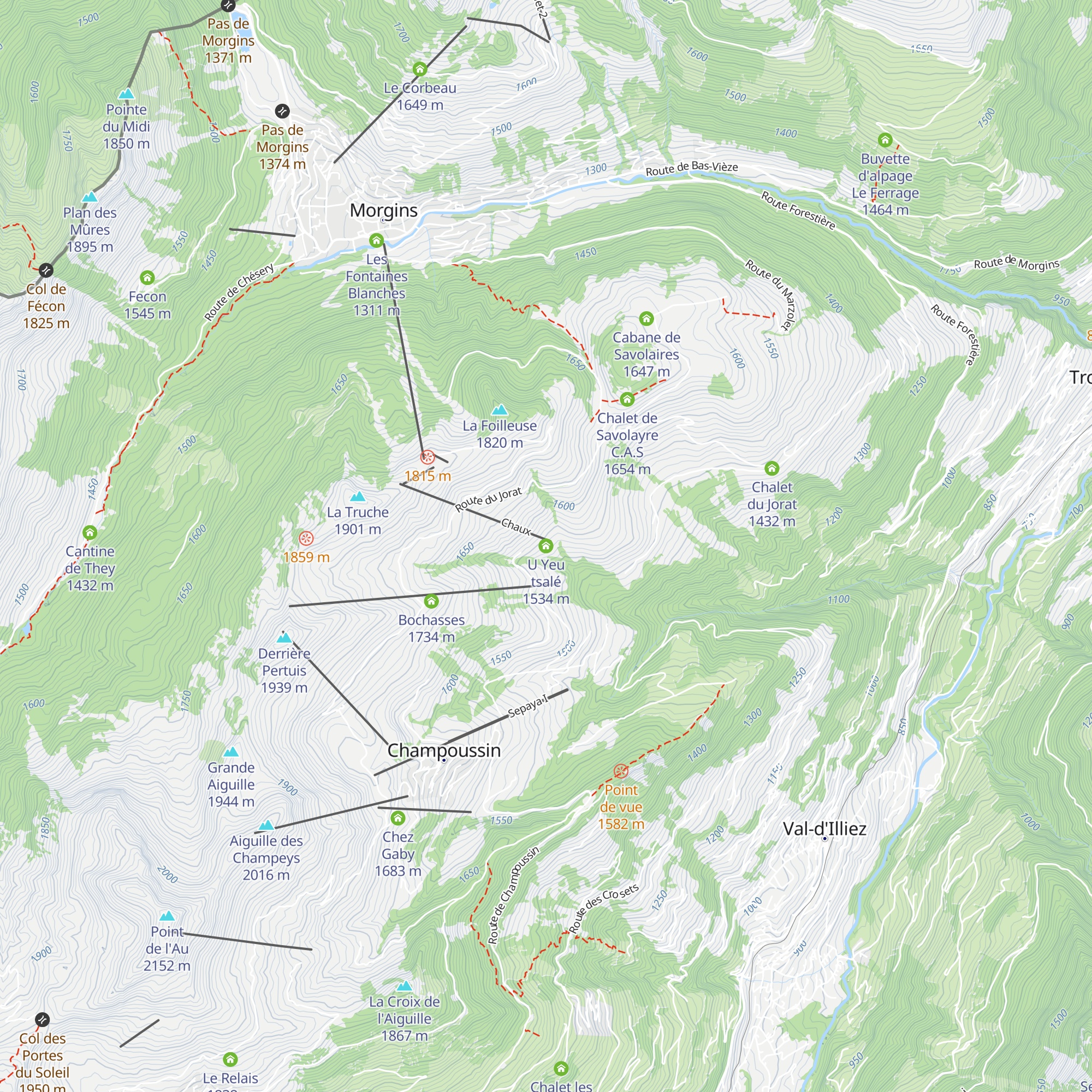 U Yeu tsalé map