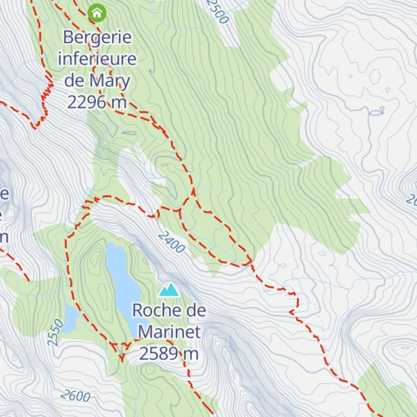 Map of Bergerie supérieure de Mary