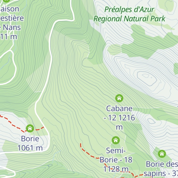 Map of Borie