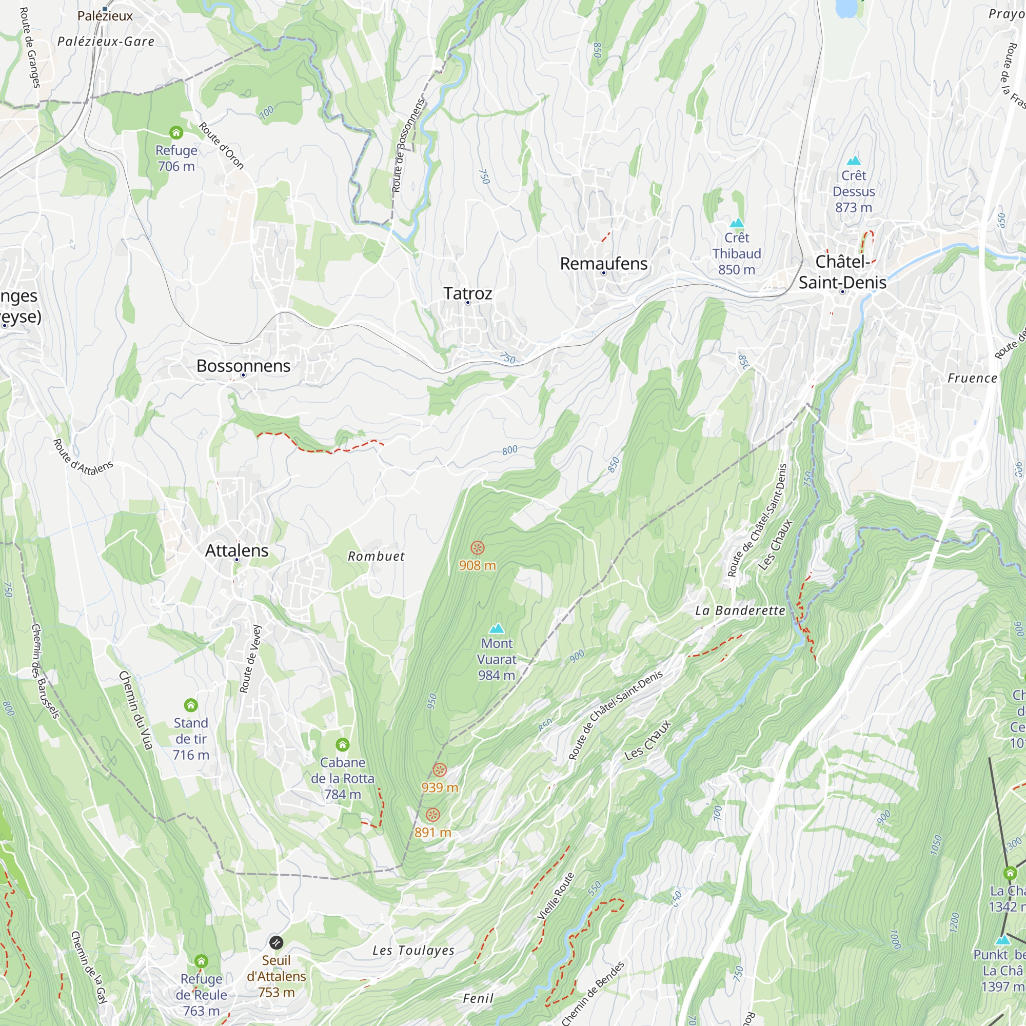 La Budzilyère map