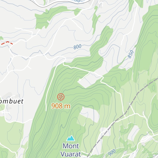 Map of La Budzilyère