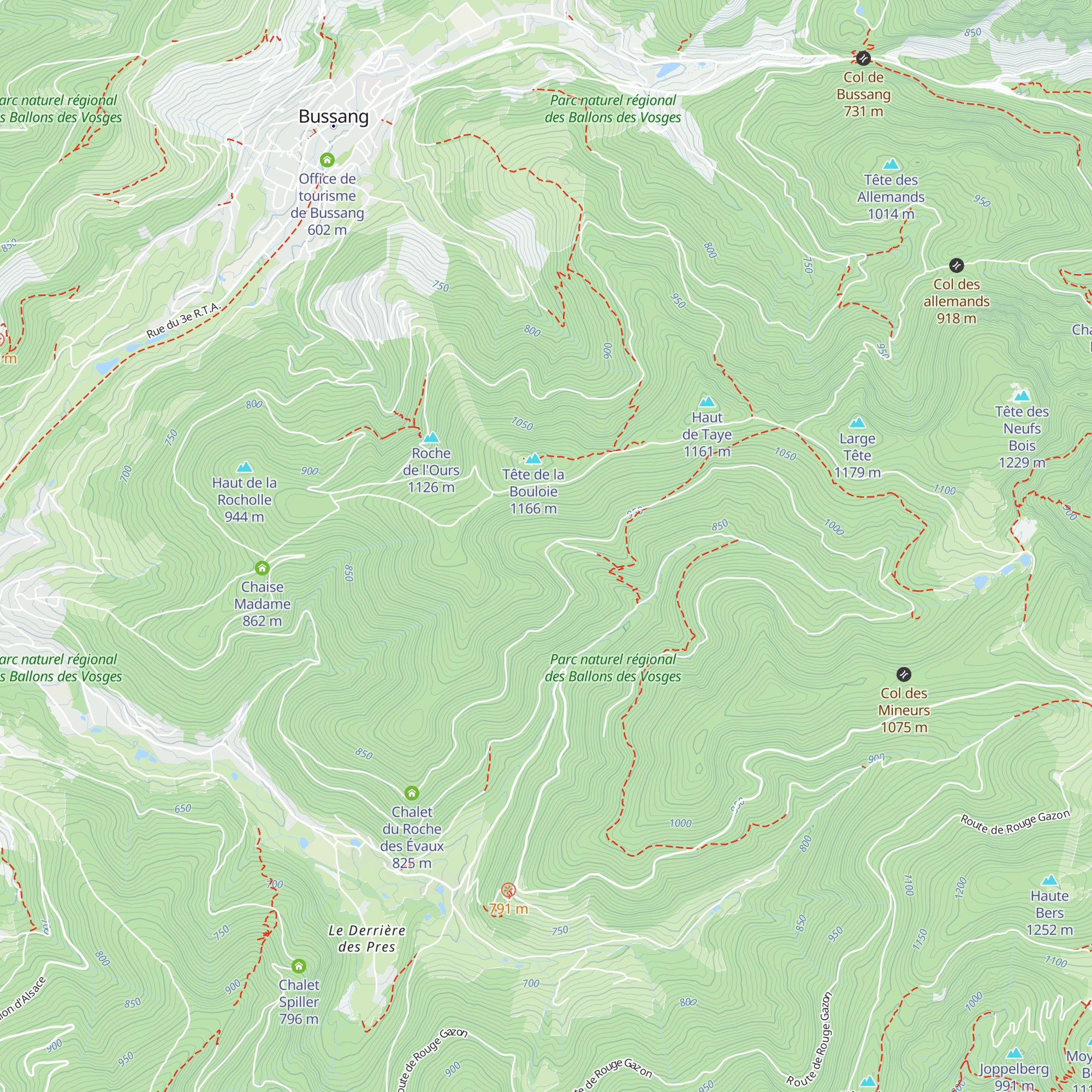 Chalet de la Conche map