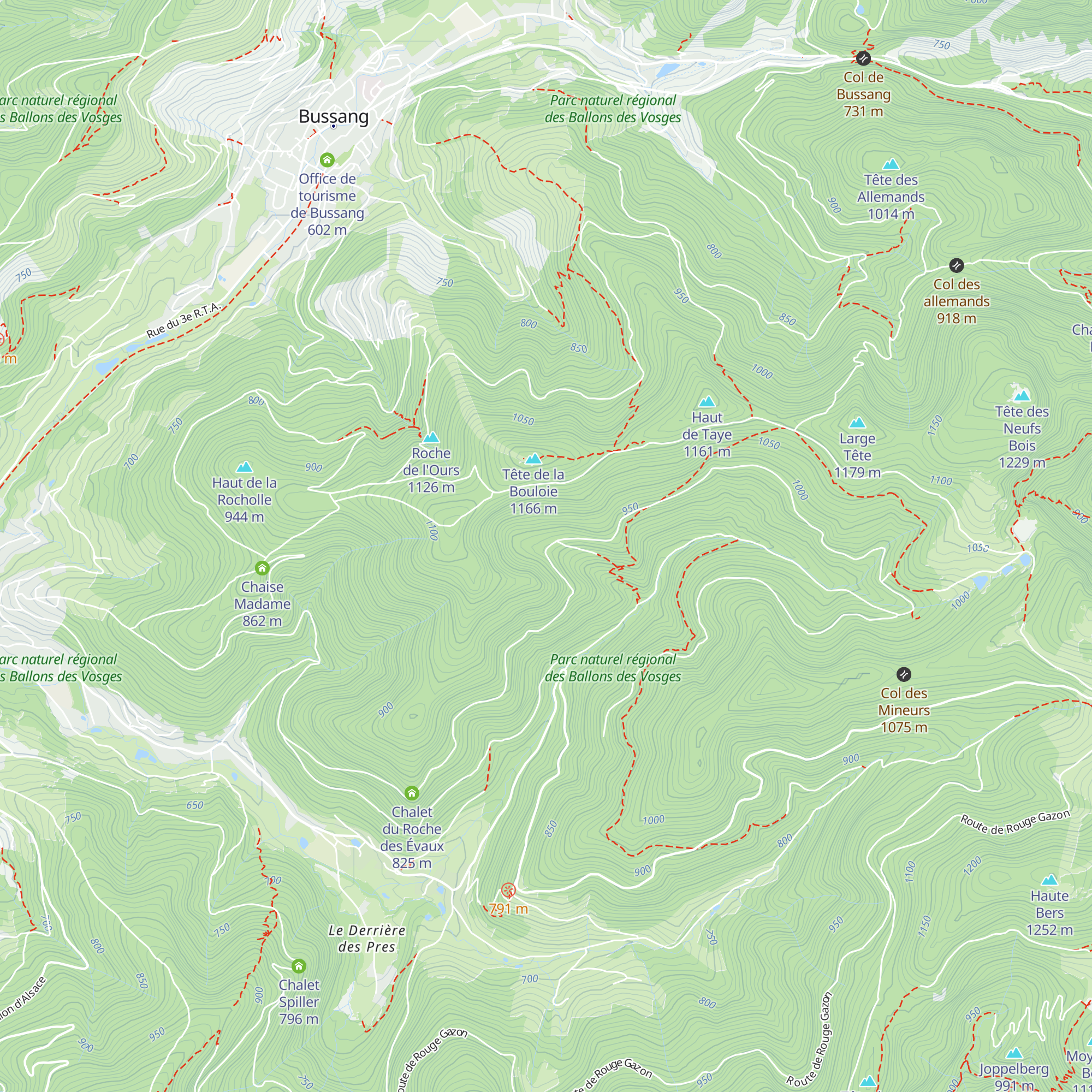 Chalet de la Conche map