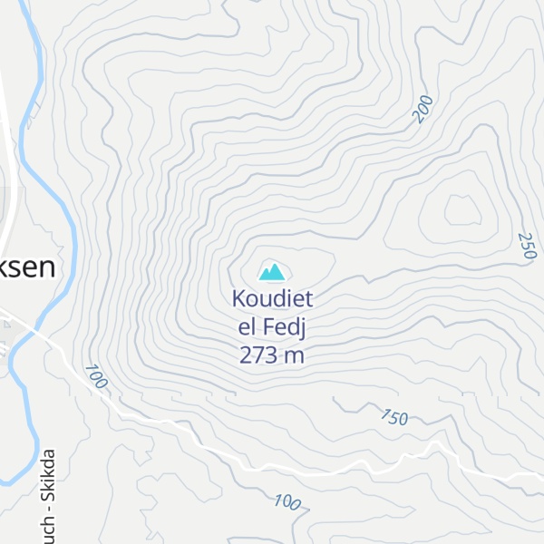 Map of Koudiet el Fedj