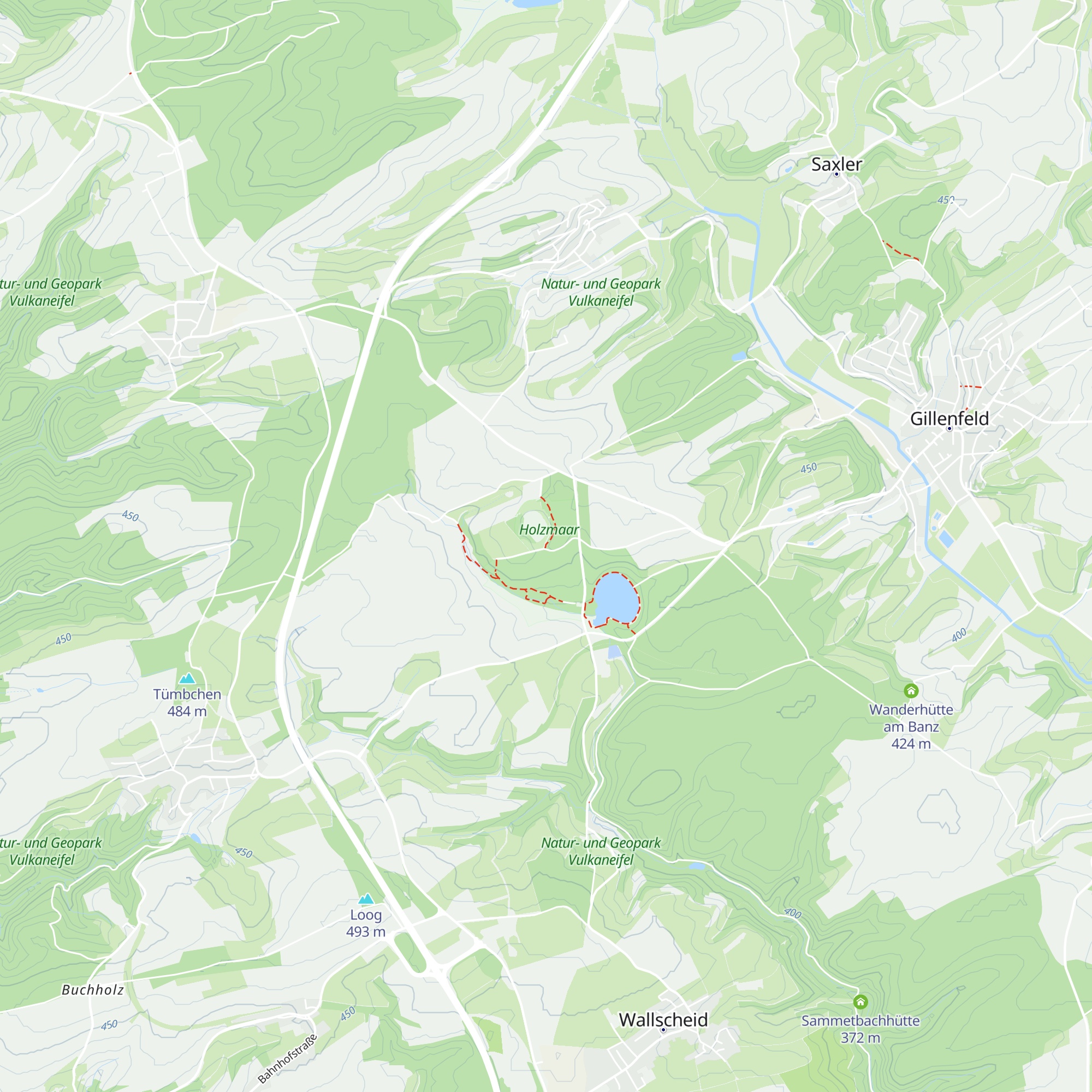 Wanderhütte am Dürren Maar map