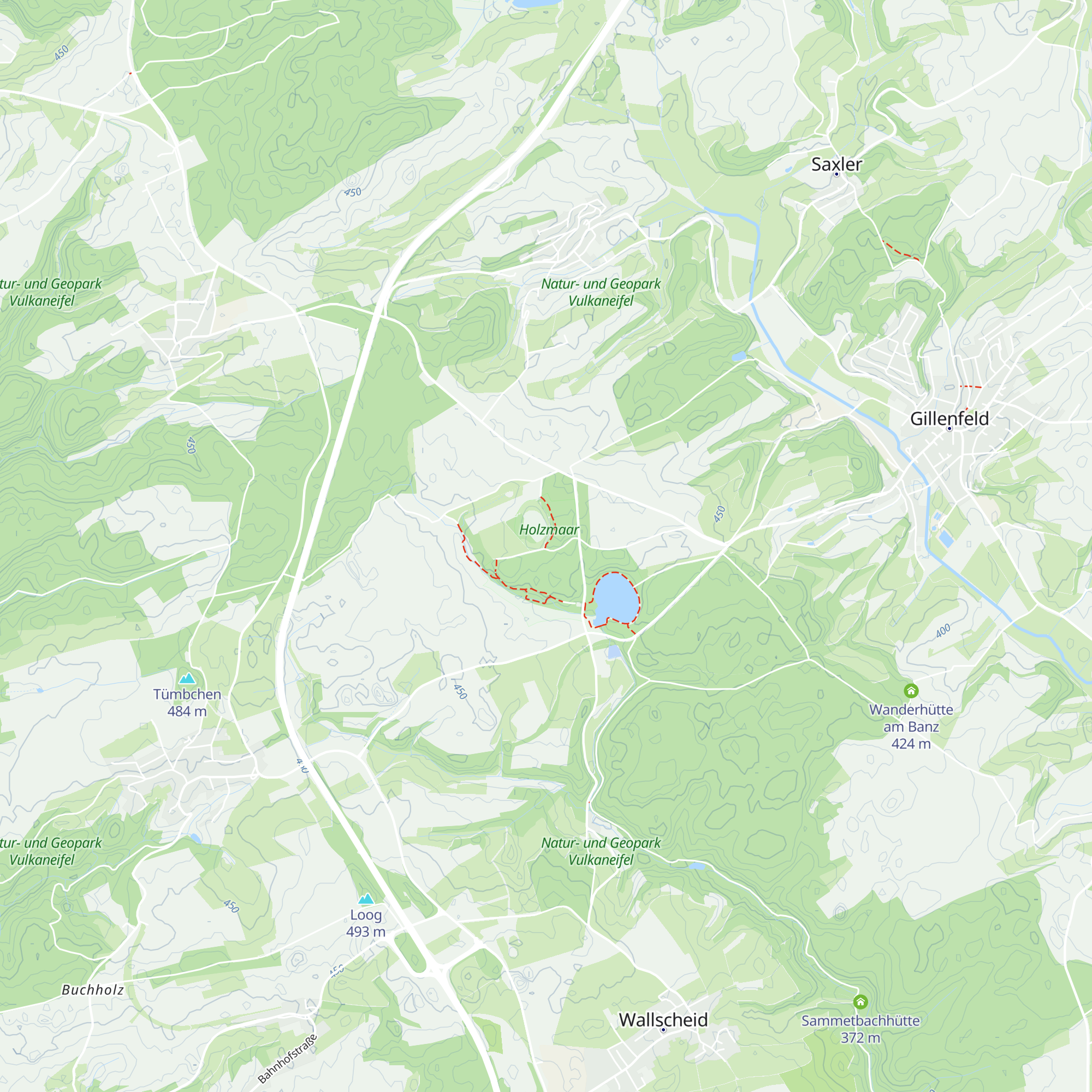 Wanderhütte am Dürren Maar map