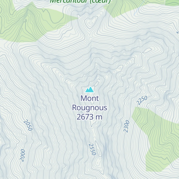 Map of Mont Rougnous