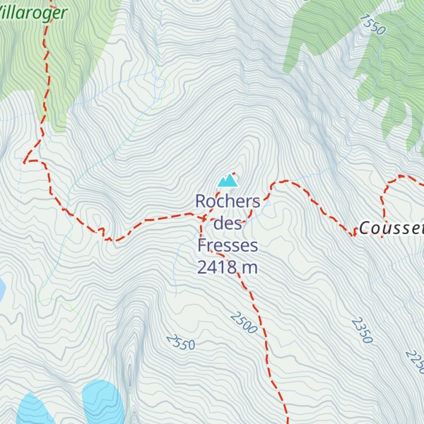 Map of Refuge de Turia
