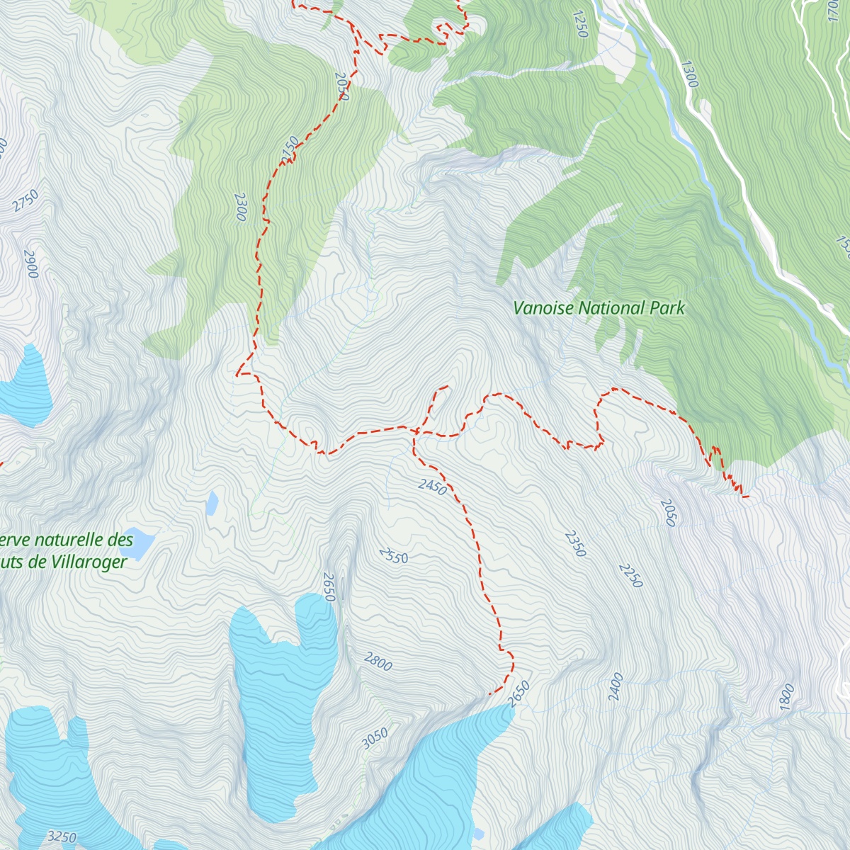 Refuge de Turia map