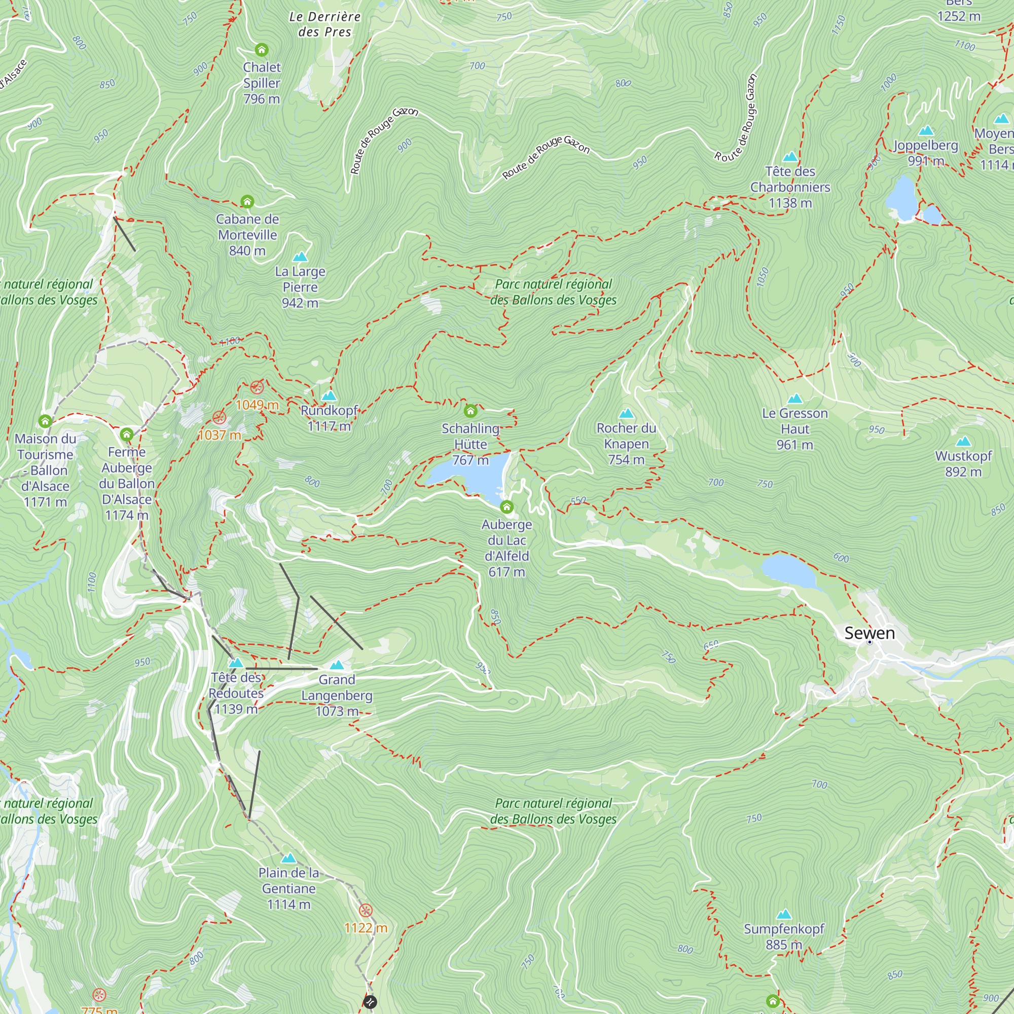 Auberge du Lac d'Alfeld map