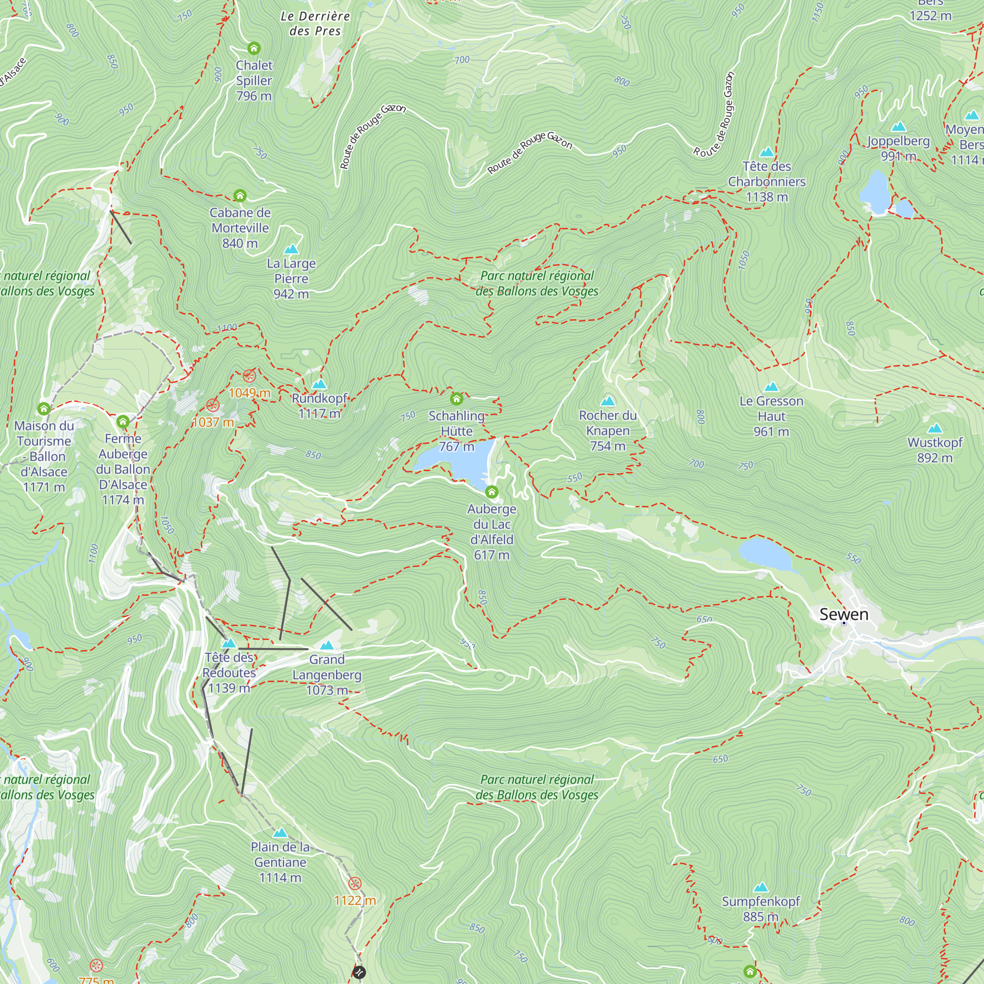 Auberge du Lac d'Alfeld map