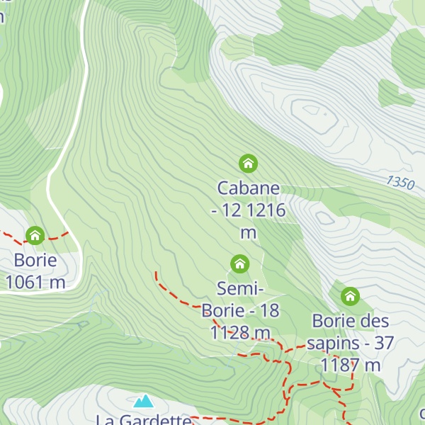 Map of Cabane Double - 12