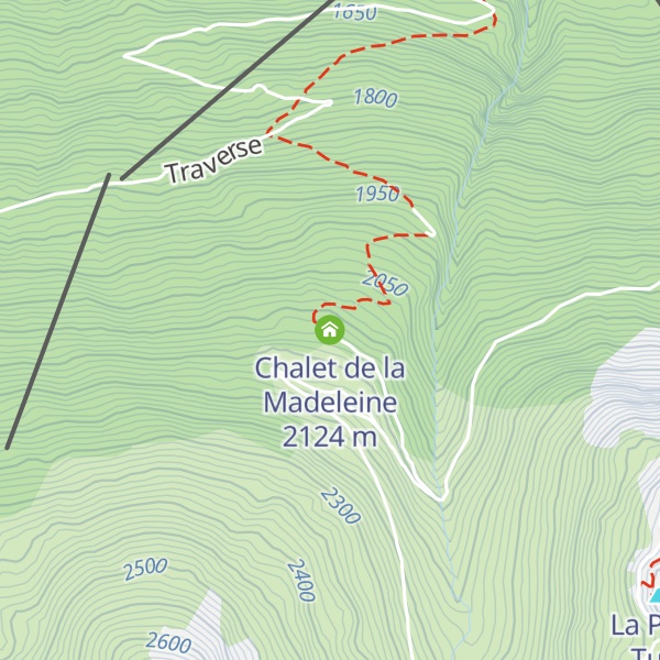 Map of Chalet de la Madeleine