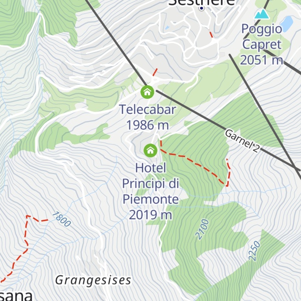 Map of Hotel Principi di Piemonte