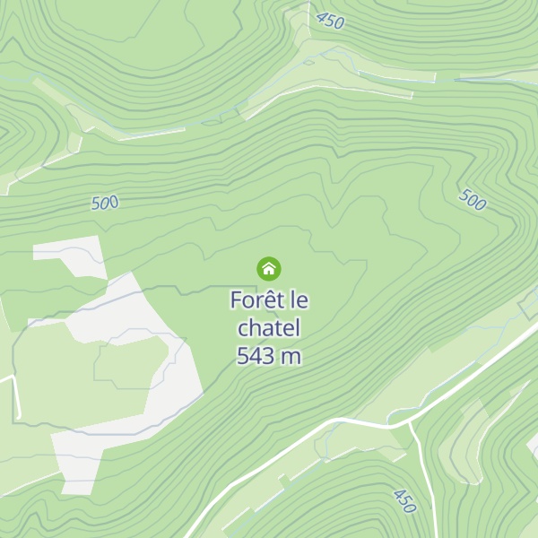 Map of Forêt le chatel