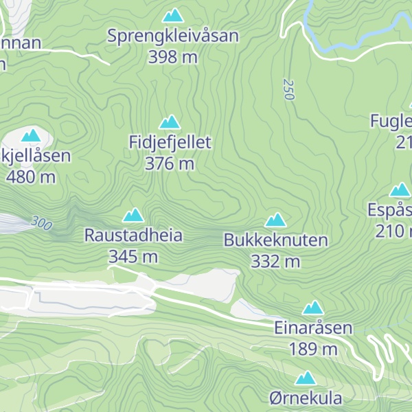 Map of Persdalsknuten