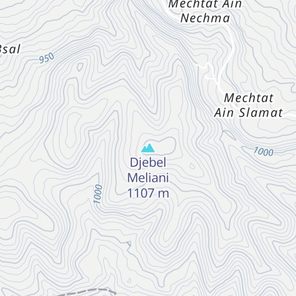 Map of Djebel Meliani