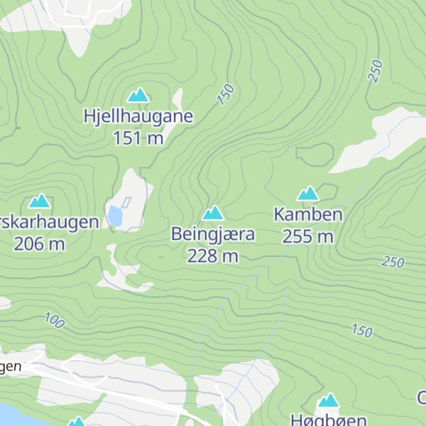 Map of Beingjæra