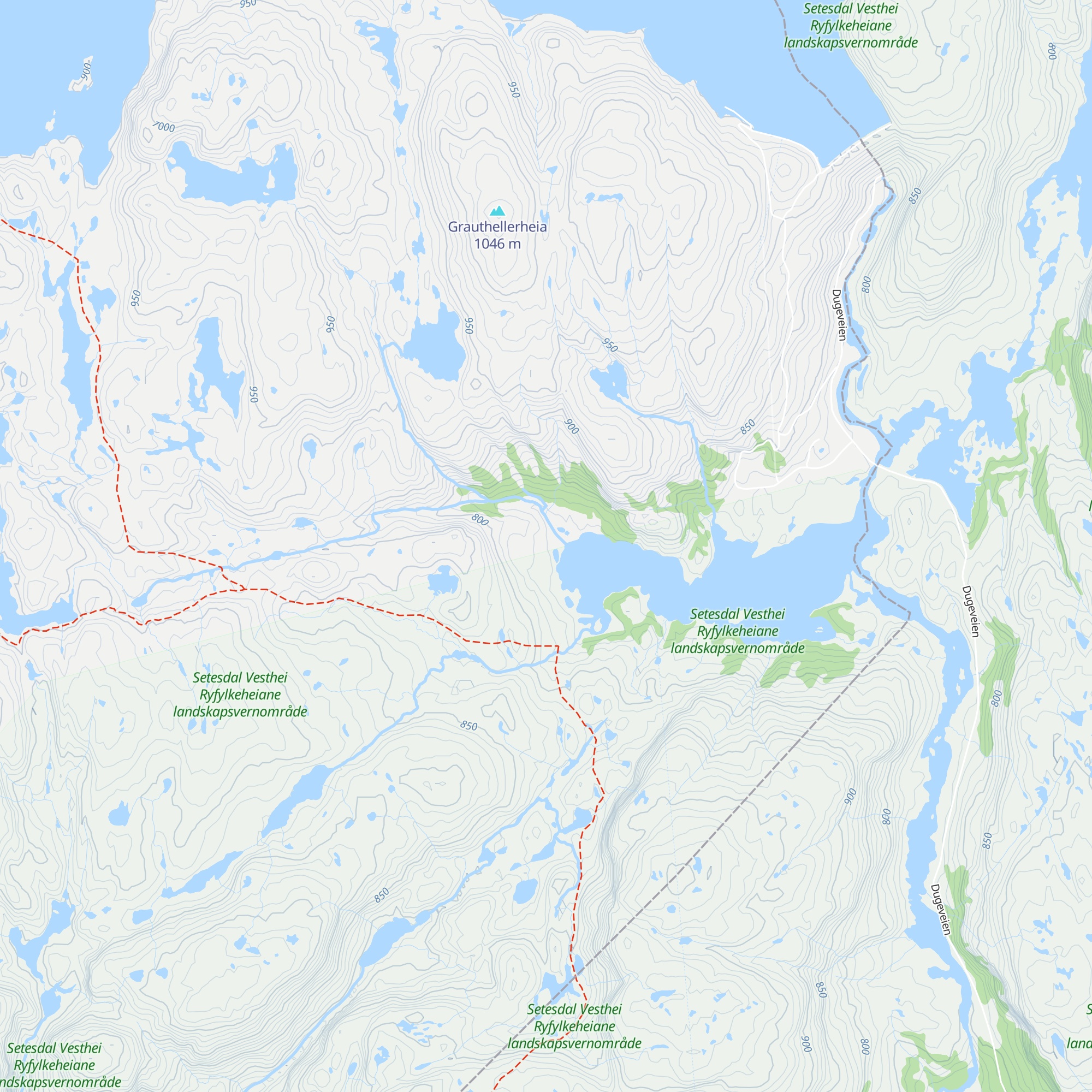 Heiberghytta Grautheller map