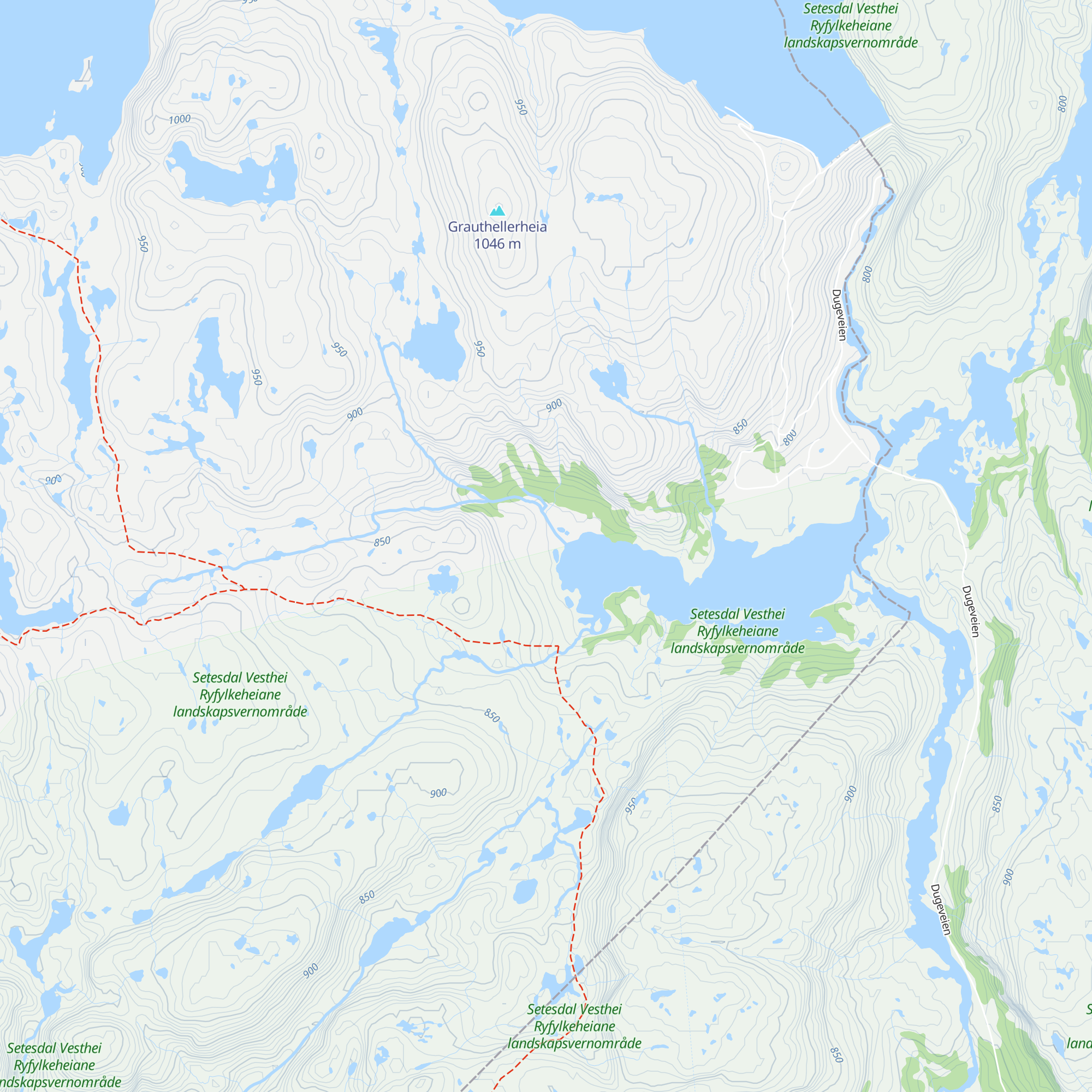 Heiberghytta Grautheller map