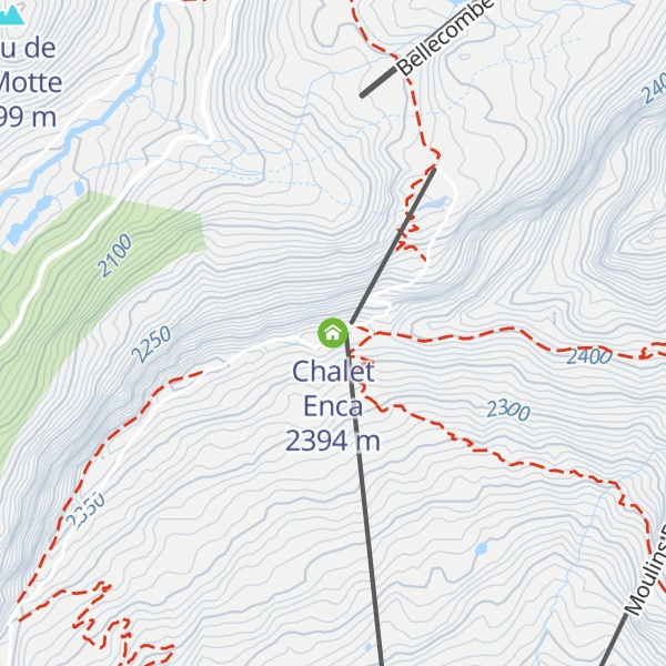 Map of Chalet Enca