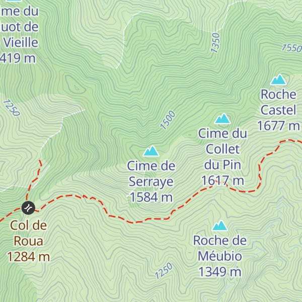 Map of Cime de Serraye