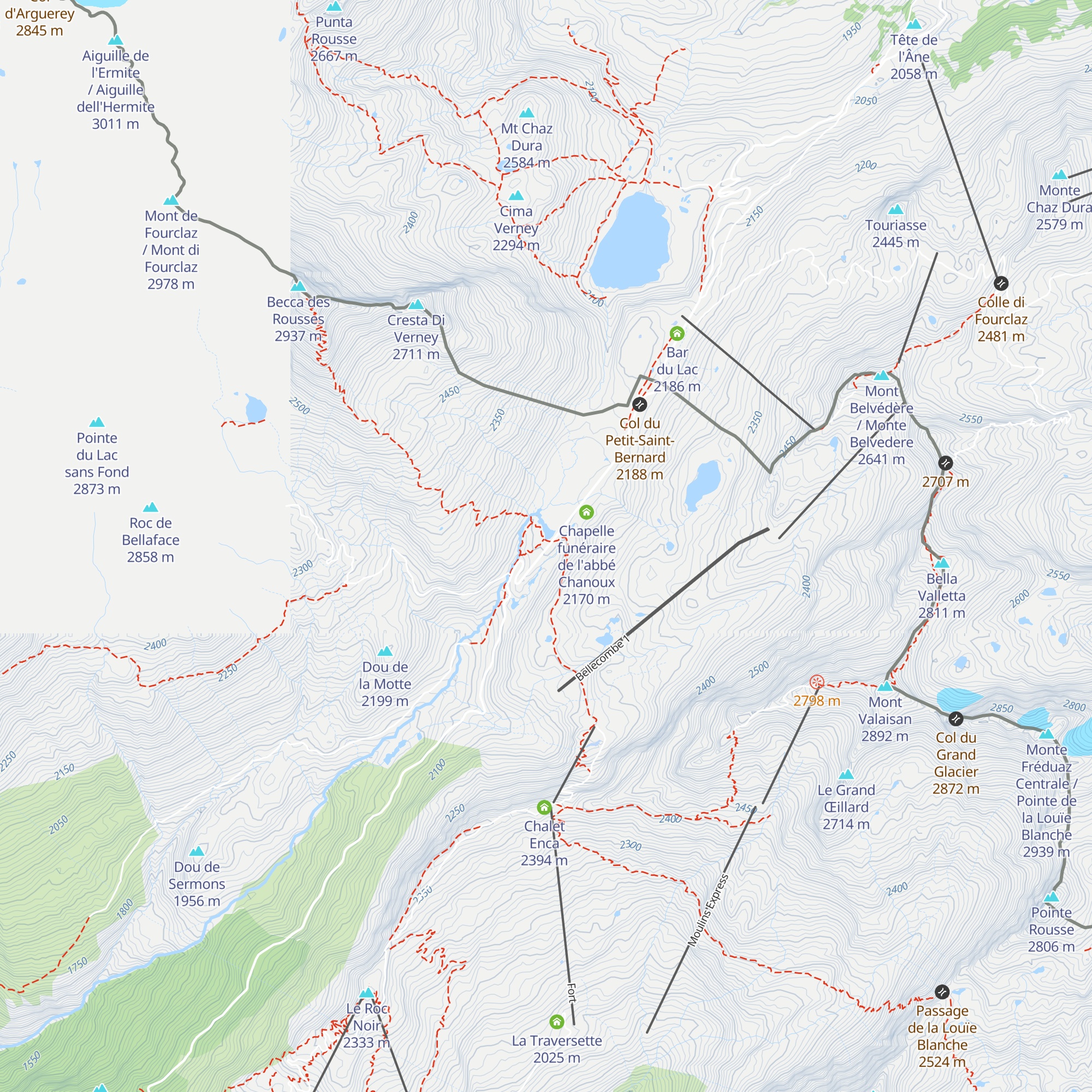 Hospice du Petit Saint-Bernard map
