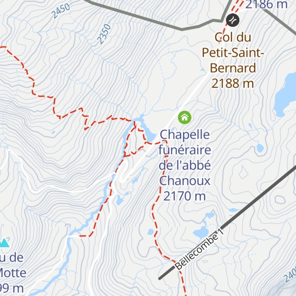 Map of Hospice du Petit Saint-Bernard
