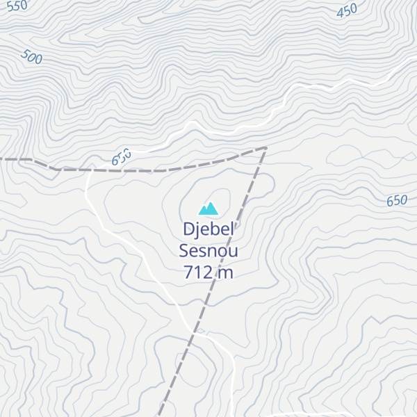 Map of Djebel Sesnou